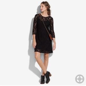 Madewell Broadway & Broome Black Lace Dress Sz 0